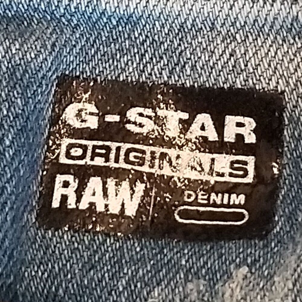 G Star Raw Jeans Arc 3D Blue Distressed Faded Denim GS01 Originals (31x27.5) - Picture 5 of 6